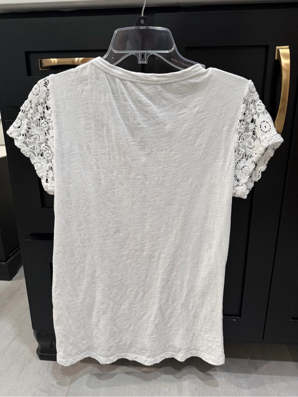 Sundance White Multicolor Embroidered V-Neck Lace Sleeve Top - Picture 4 of 7